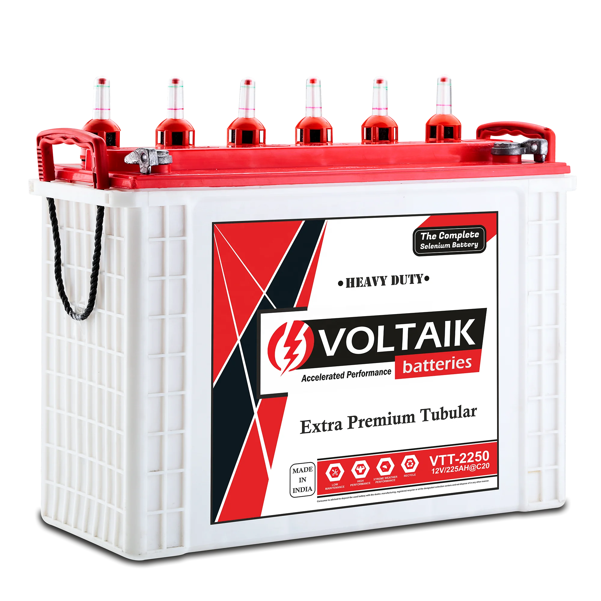 Батарея VOLTAIK 12v 225aH C20 инверторная батарея Сделано в Индии