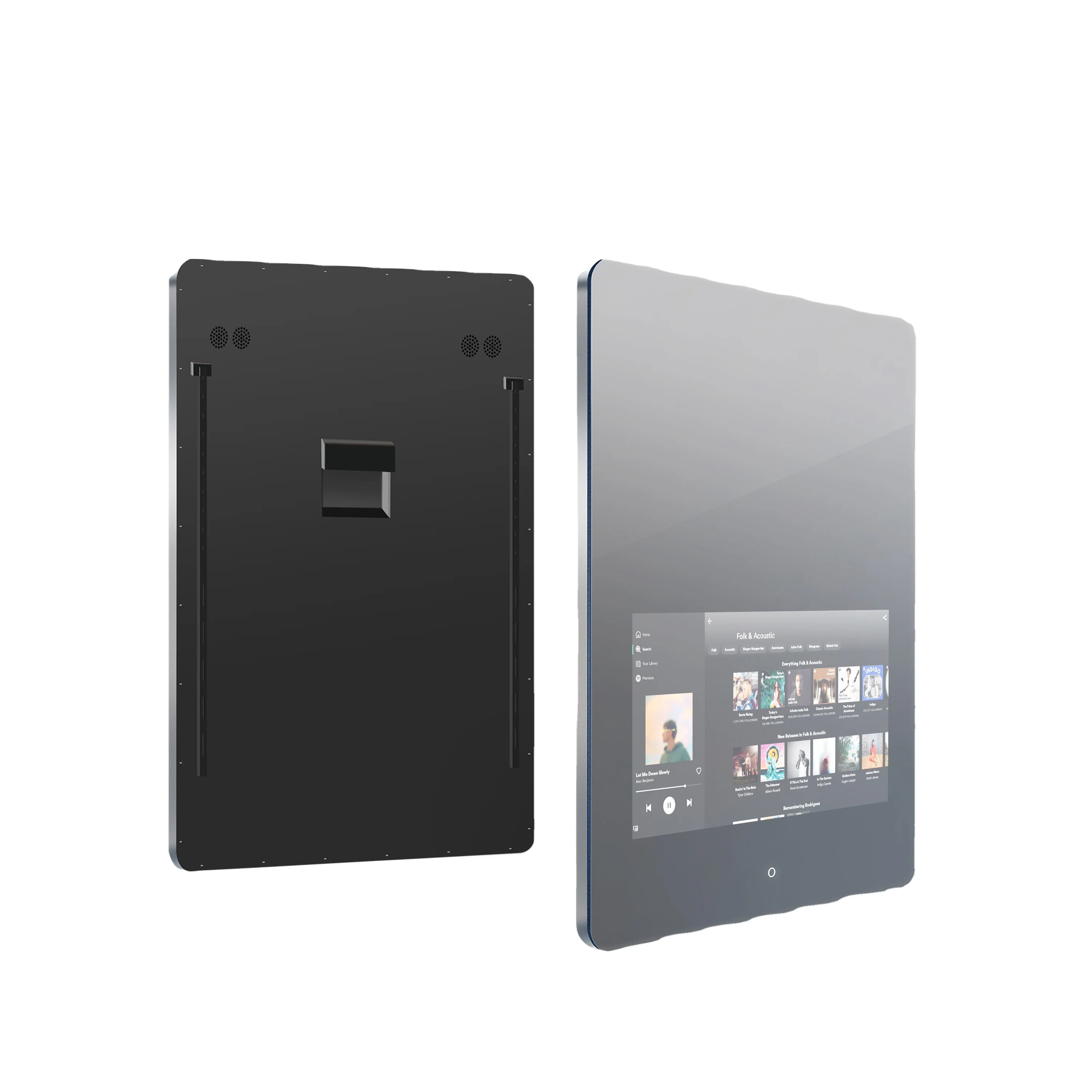 New Vercon  LED Mirror Smart Bathroom Mirror Touch Screen Youtube Illuminated Wall Mounted Vanity Mirror Speaker Bluetooth