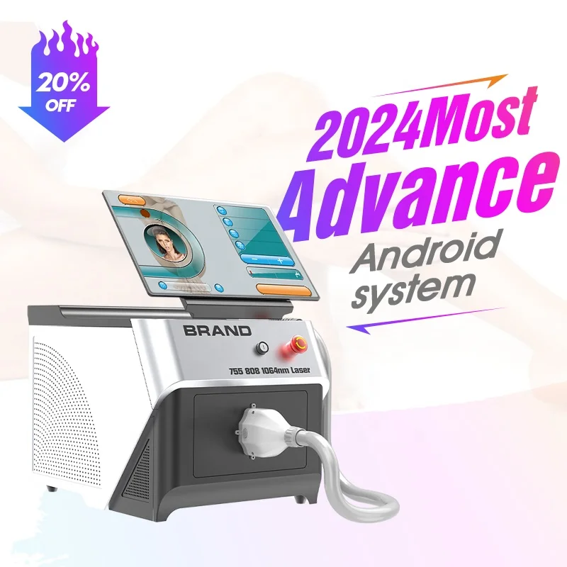 2024 Most advanced portable 4 wave 808nm diode lasering  hair removal machine price for sale