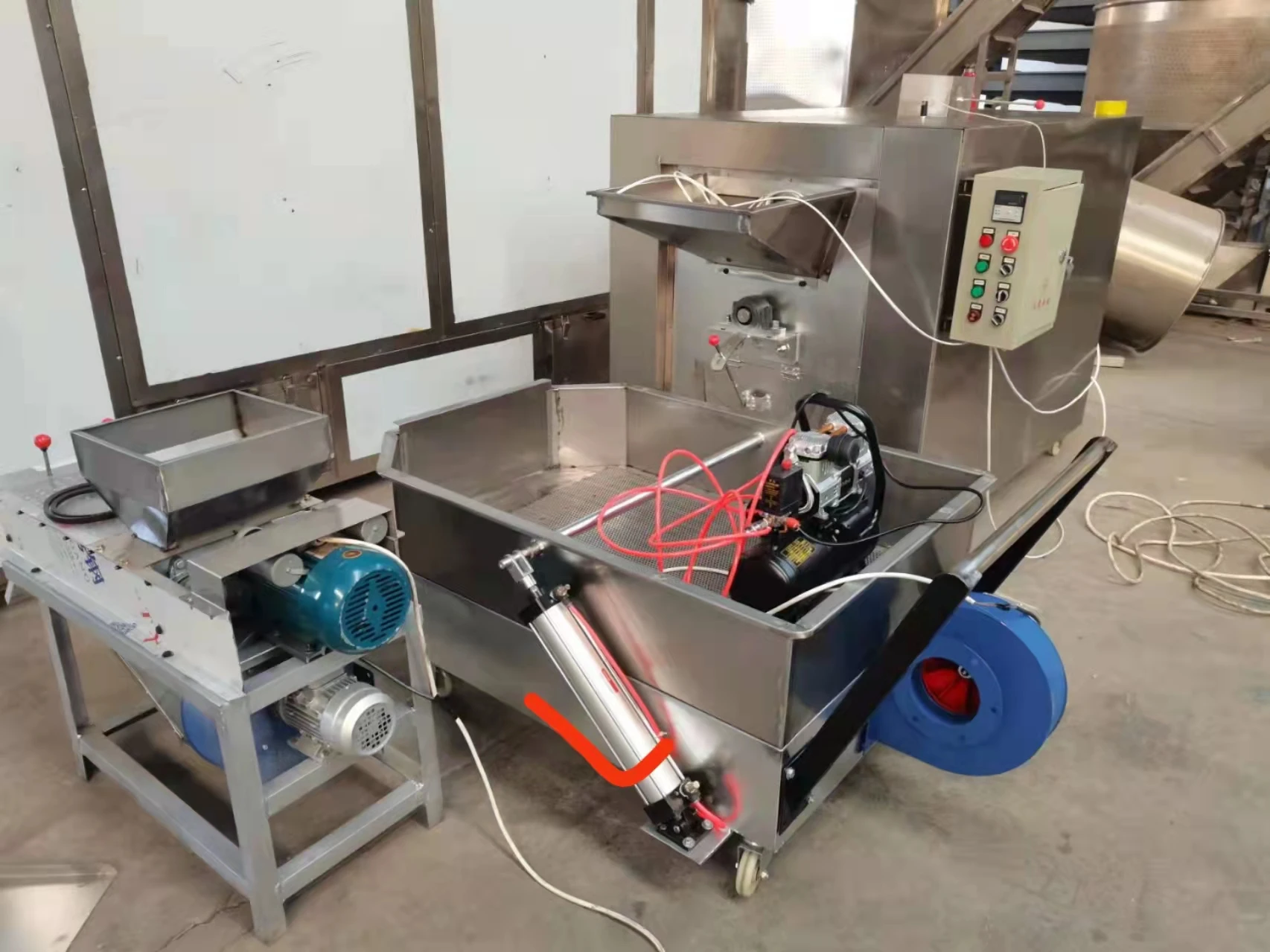 commercial cocoa dryer sesame sunflower seeds nuts roasting machine groundnut chickpea peanut roaster HJ-98