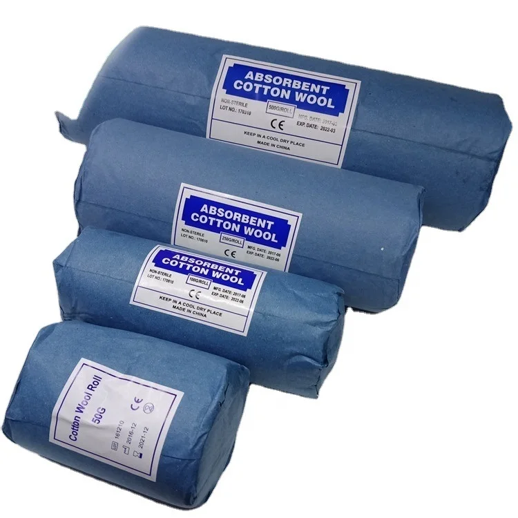 Cotton Roll Non Sterile Soft and Absorbent Cotton in an Easy to Tear & Use Roll 1-pound 12 x 56 inch White