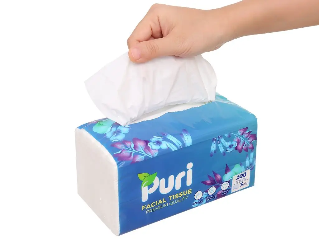 Puri paper towel 2 layer box 180 sheets
