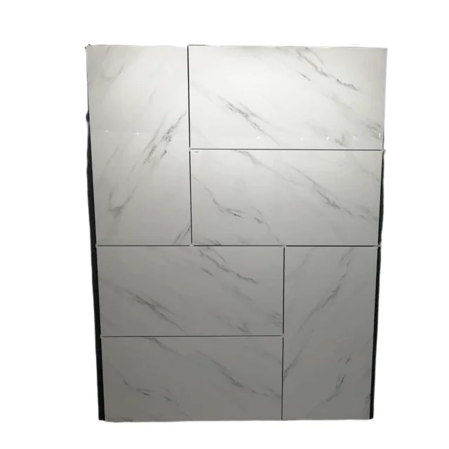 1200X600 Size For Hotel Lobby Floor Decoration Tiles  White Carrara Marble Porcelain Floor Tiles at Low Prices