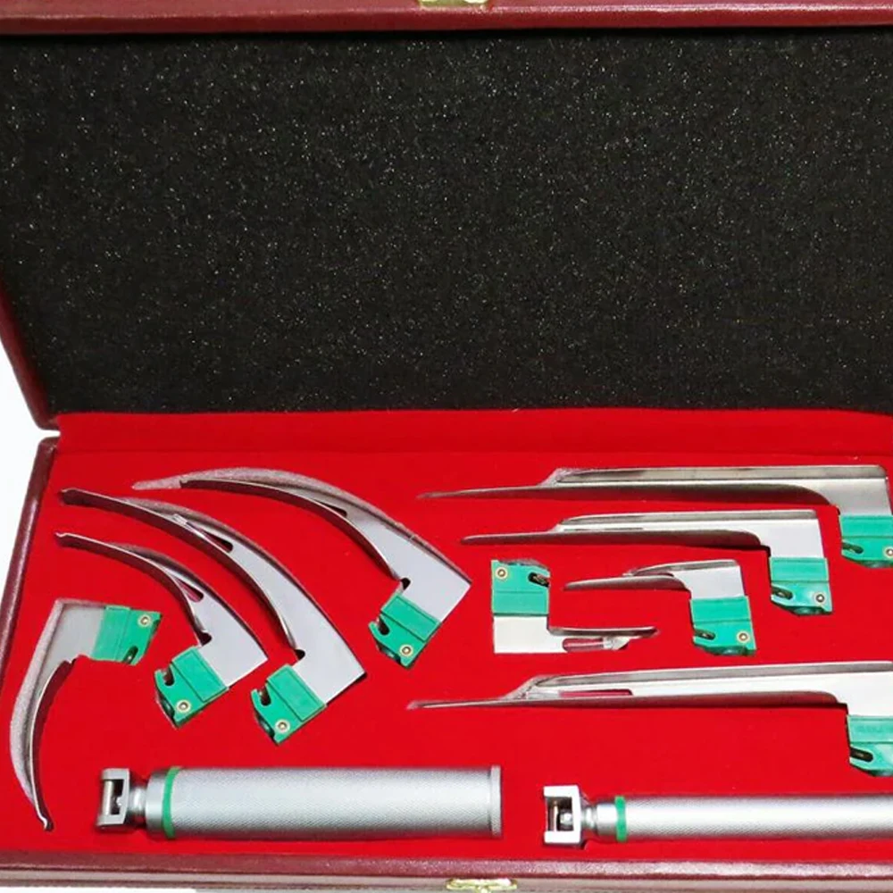 Macintosh fiber optic disposable laryngoscope/laryngoscope set Medical Surgical Equipment Optical Fiber Laryngoscope Set