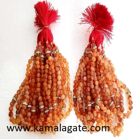 wholesale agate Natural Stone Crystal Carved  Green Aventurine 33 Beads Muslim Prayer Islamic Mala Islamic prayer mala for sale