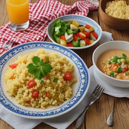 Couscous Hard Wheat Semolina Flour, Couscous dish. Couscous recepies. Grain products. low carb. Mediterranean plate.