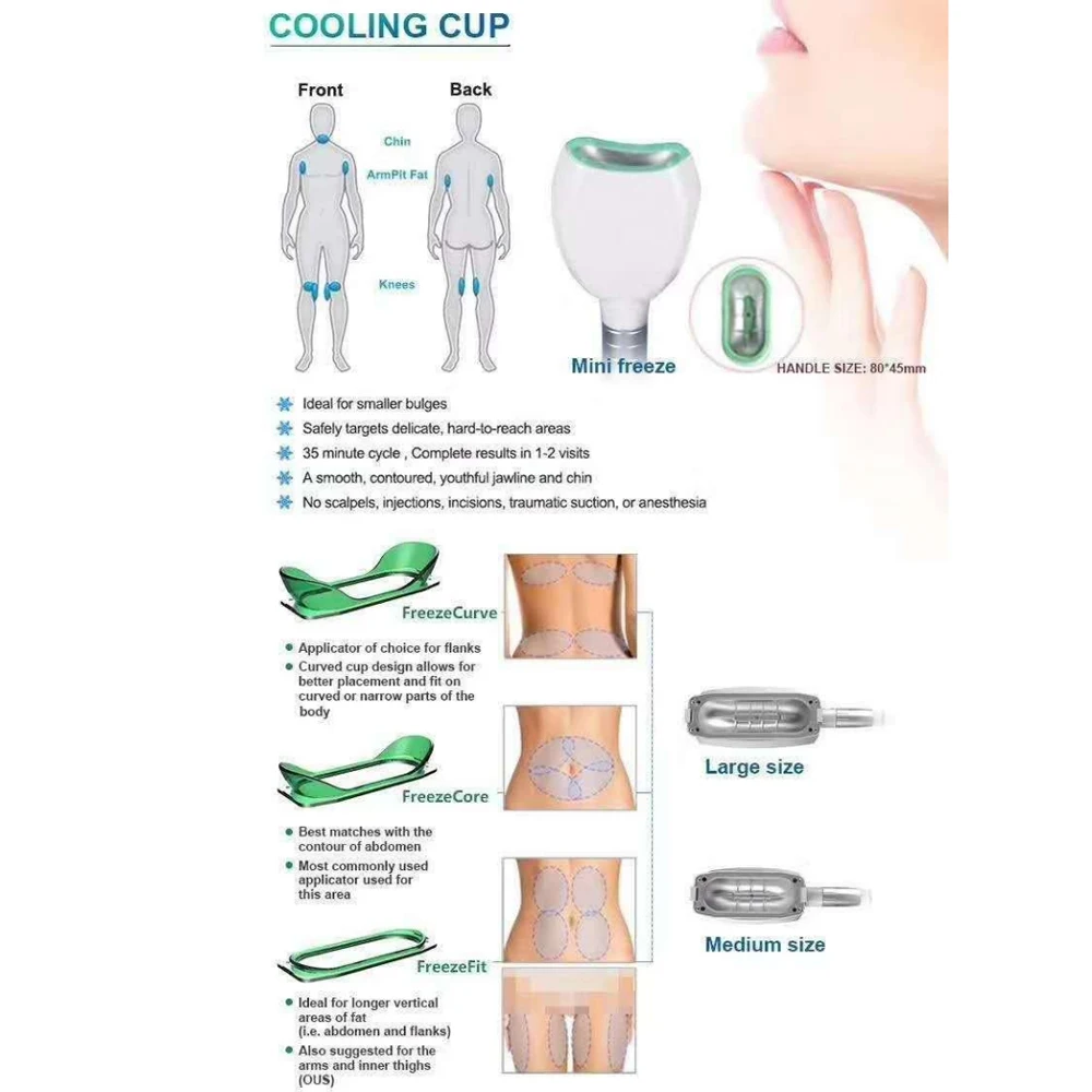 Top Trending Products 360 Fat Freezing 5 Handles Cryotherapy Machine 5-In-1 Cryolipolysis Machine Body Sculpting Cryolipolysis