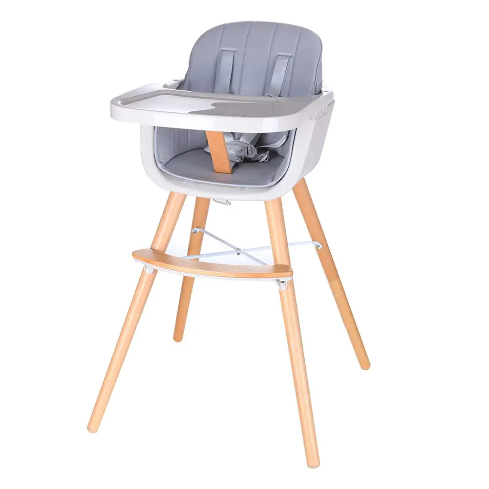 Wholesale ODM/OEM logo Portable children Table Foldable Feeding Dining Chair 3 in 1 Adjustable Height kids baby high chair