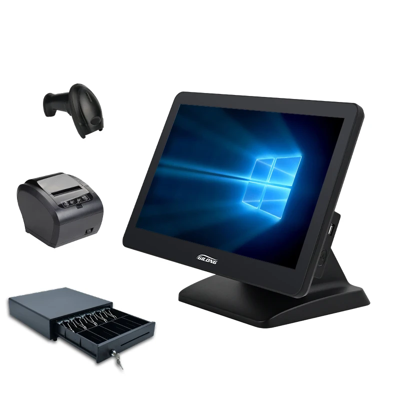 Cheapest Restaurant All in One 10 points Capacitive Touch Screen POS Systems