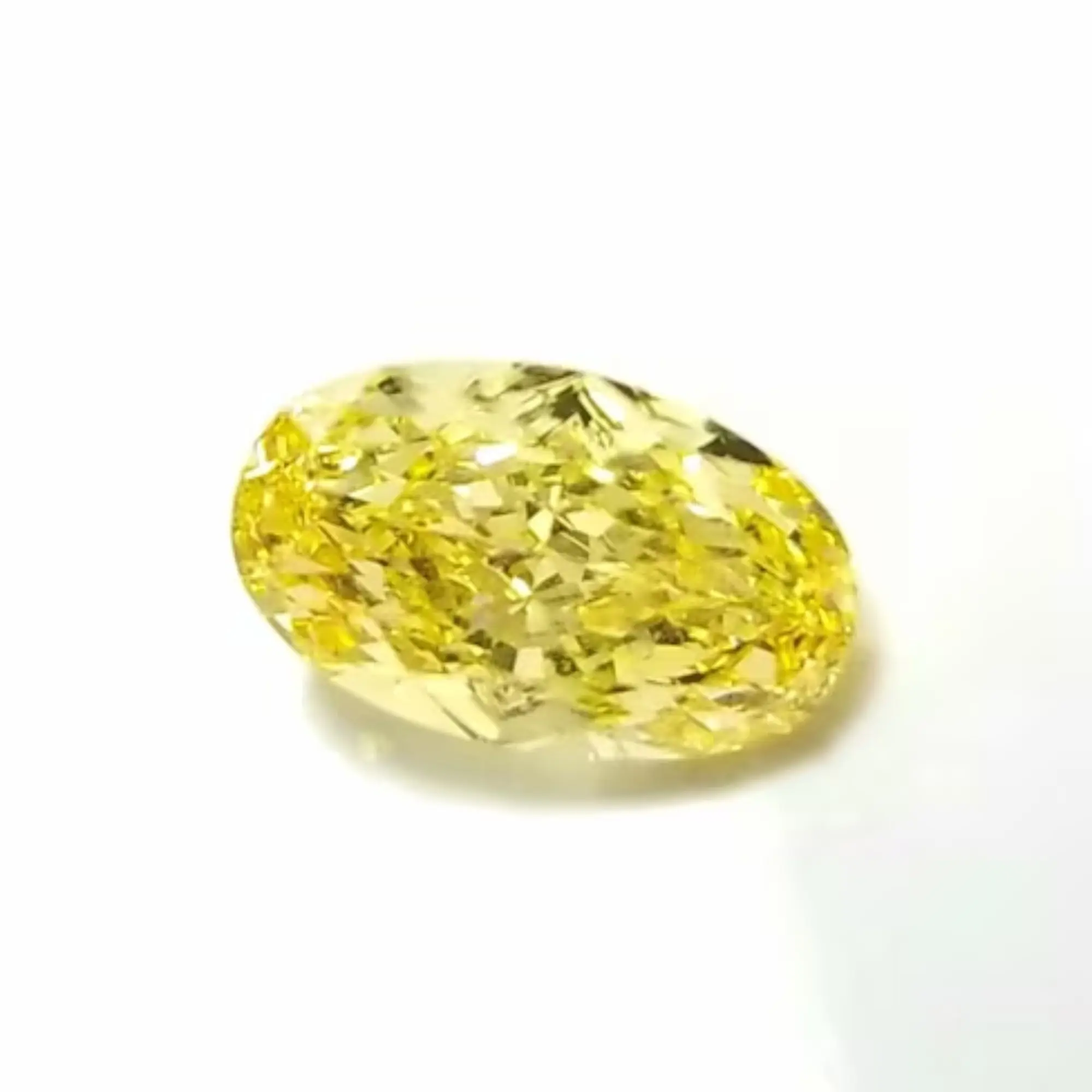 1 carat Oval Shape yellow Colored Lab Grown Diamond IGI Certified Polished Diamond For Wedding Ring Direct From Manufacturer