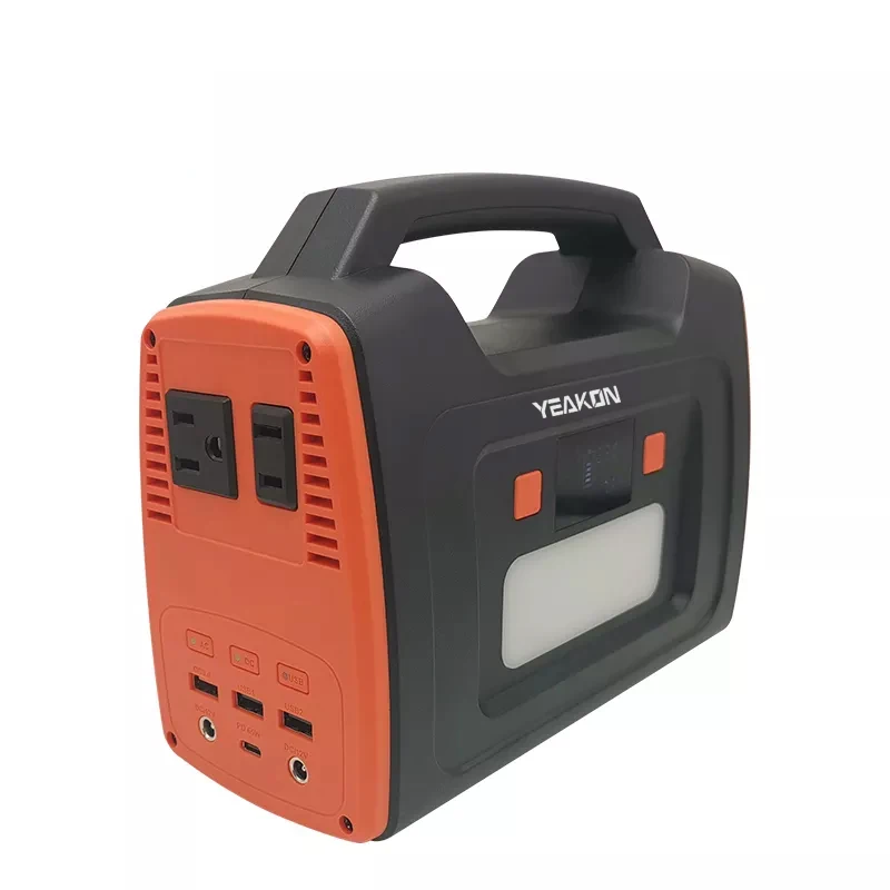 Portable Solar Generator 200W 62400mAh for Li-ion Battery Pack with LED Flashlight SOS Emergency Mode Lampent