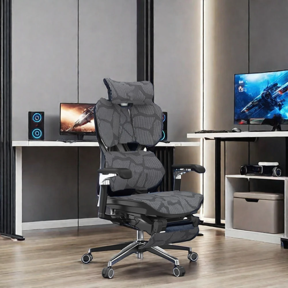 X5PRO 6D Armest Ergonomic Mesh PC Gamer Chair Computer Gaming Chair with Comfortable Ergonomic Design