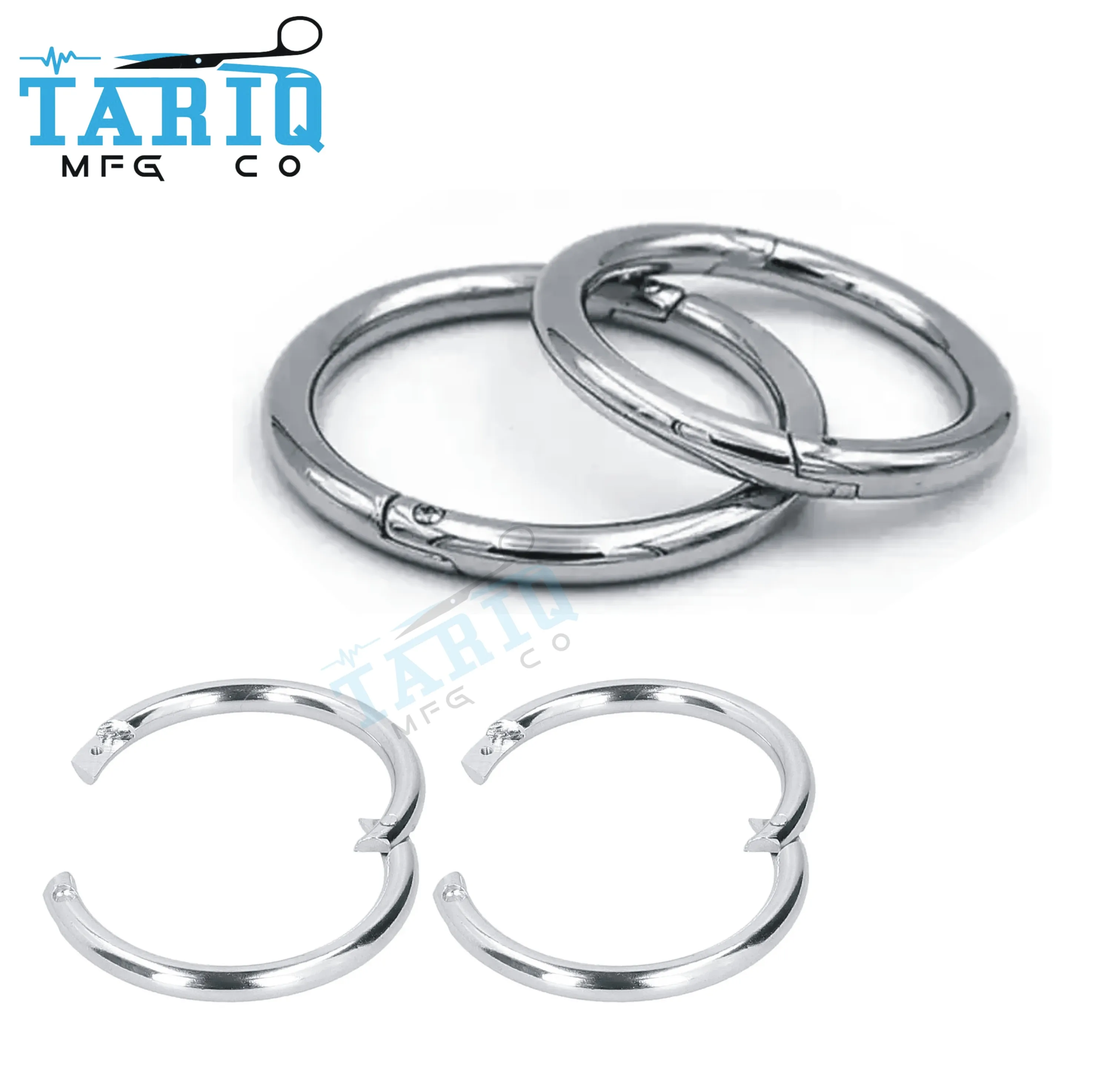 New Arrival Veterinary Cattle Hoop Nose Clip Livestock Animal Cow Calf Nose Ring Carbon Steel Bull Weaner Nose Hook Ring