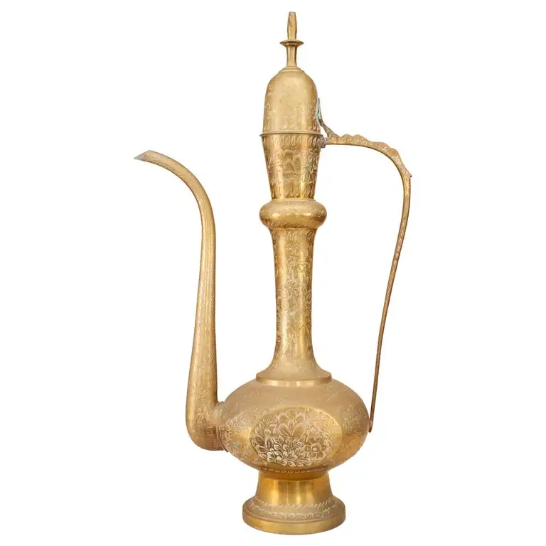 New Arrival Brass Aftaba Cheap Arabian Brass Pitcher Aftaba Standard Quality Middle Eastern Aftaba For Sale Low Price.