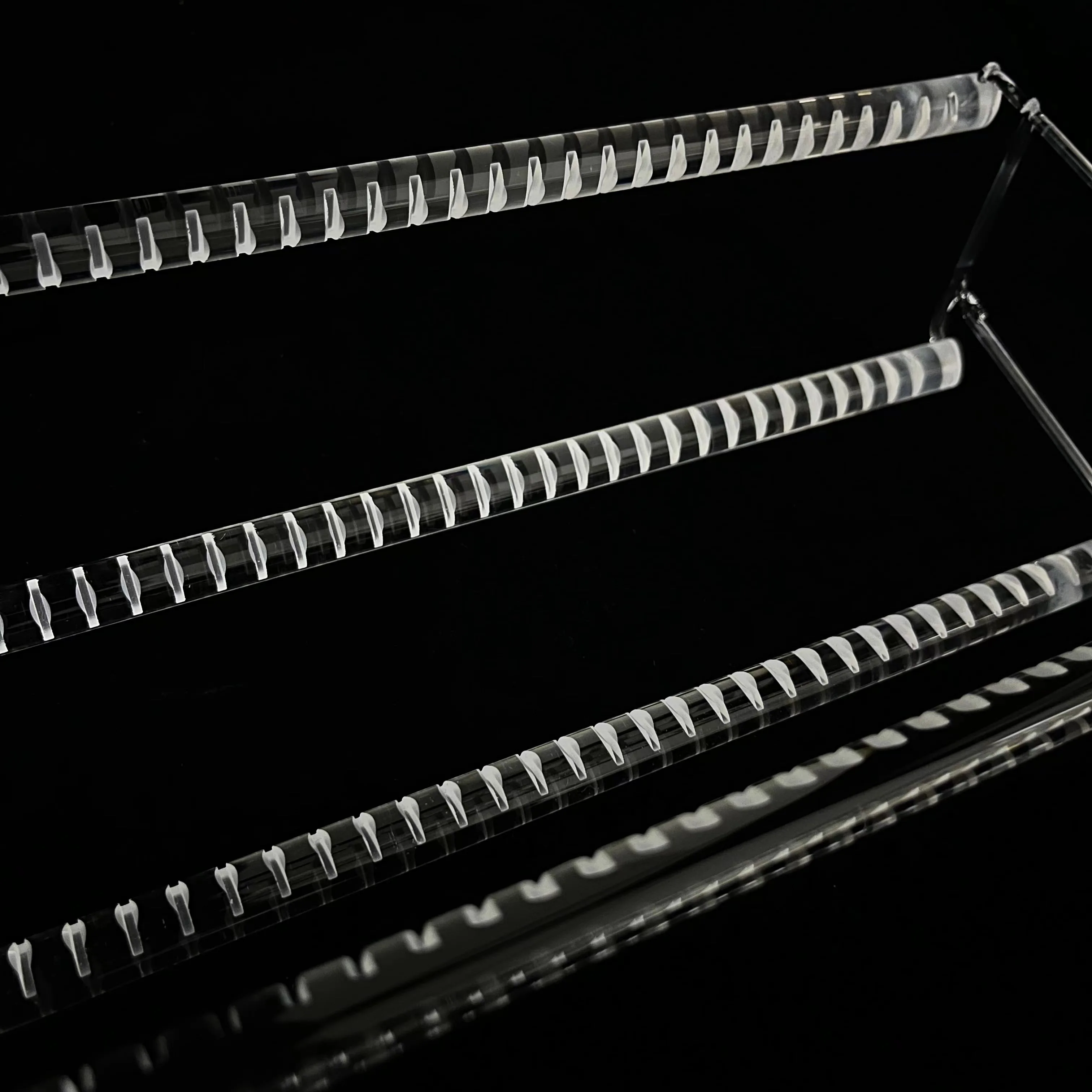 Quartz Wafer Boat For  Experiments Wafer Carrier  Clear Quartz Glass Boat Quartz Instrument