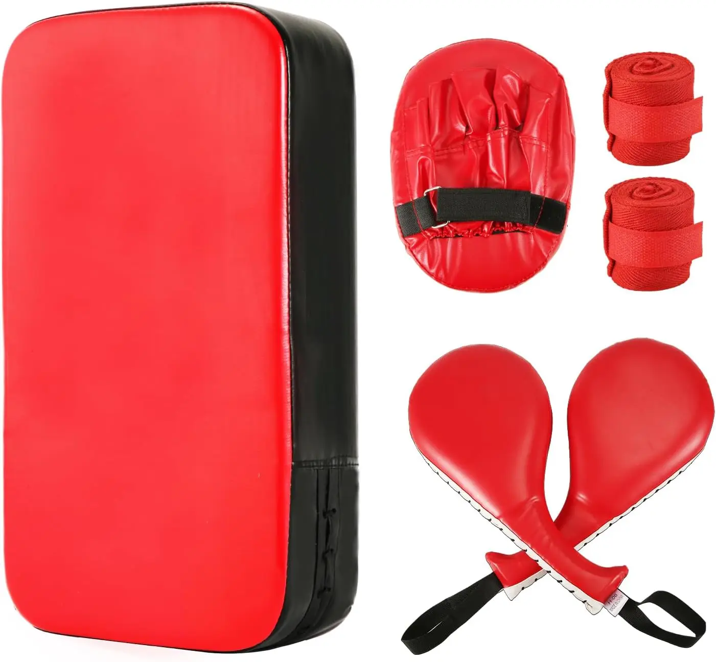 Martial Art Kicking Pad PU Leather Boxing Focus Pad Target Punching Paddles Kickboxing Shield Karate Sparring Training Equipment
