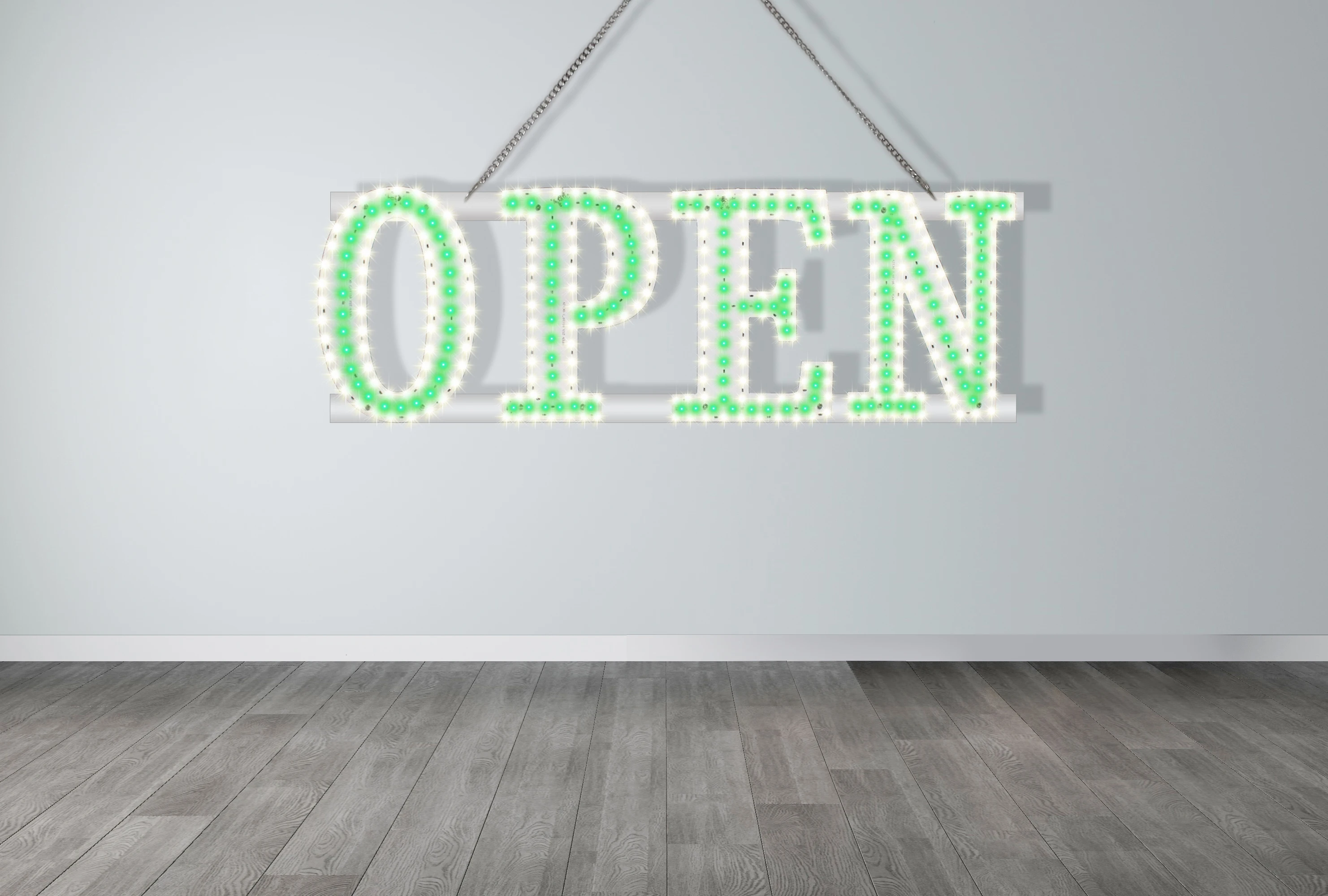 Bond Custom Smoke Shop LED Sign Single or Double Side Ultrathin Electronic Open Sign for Hookah Shop Store Decoration