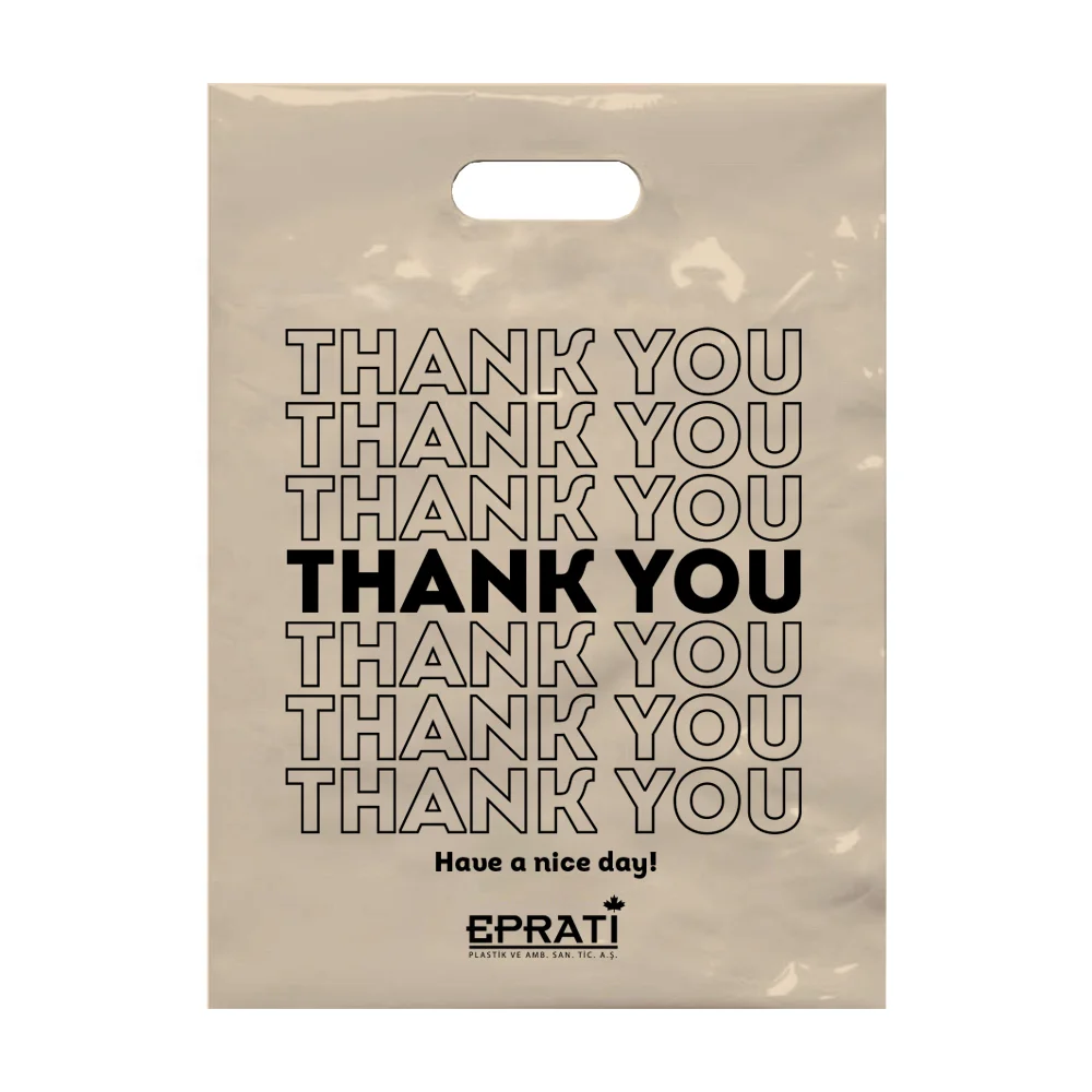 Eco-Friendly High Quality Wholesale Reinforced Die Cut Plastic Bag With Handle For Business from Turkey