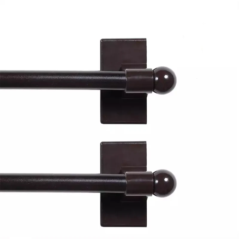 Adjustable Appliance Petite Ball Magnetic Curtain Rods for Lightweight Curtains Tissue Towel