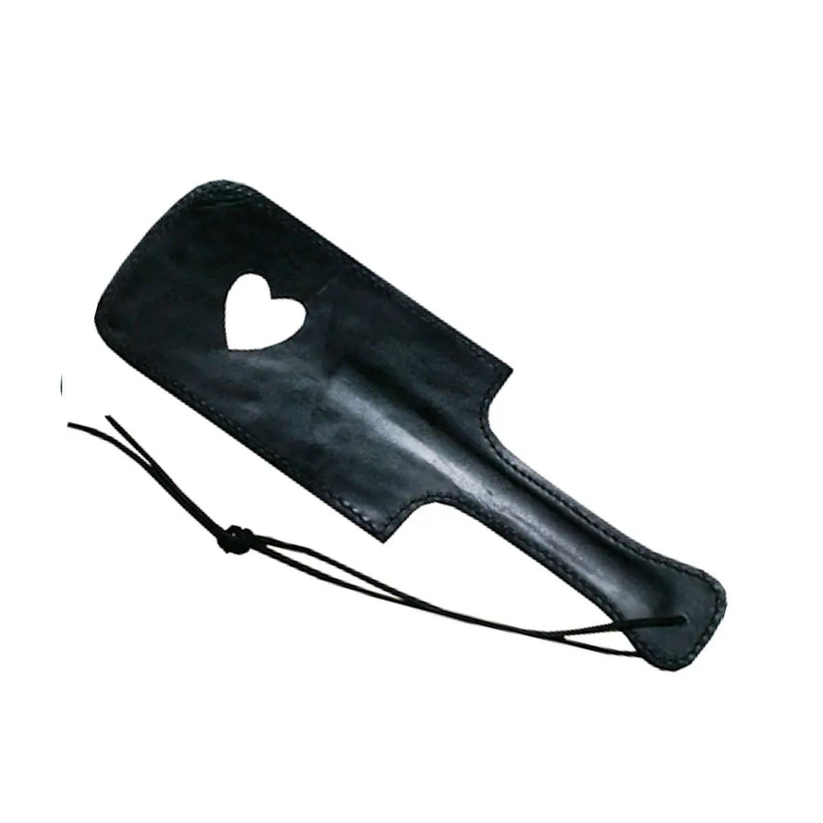 HMB-605C Genuine Leather Bondage Paddle Whip Bullwhip for Costume Roleplay and BDSM Play