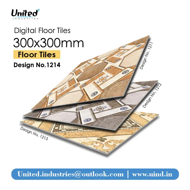 Latest Classic Modern Ceramic Carpet 300x300 mm Digital Floor Tiles High Quality Stone Flooring for Outdoor Room 6 mm Thickness