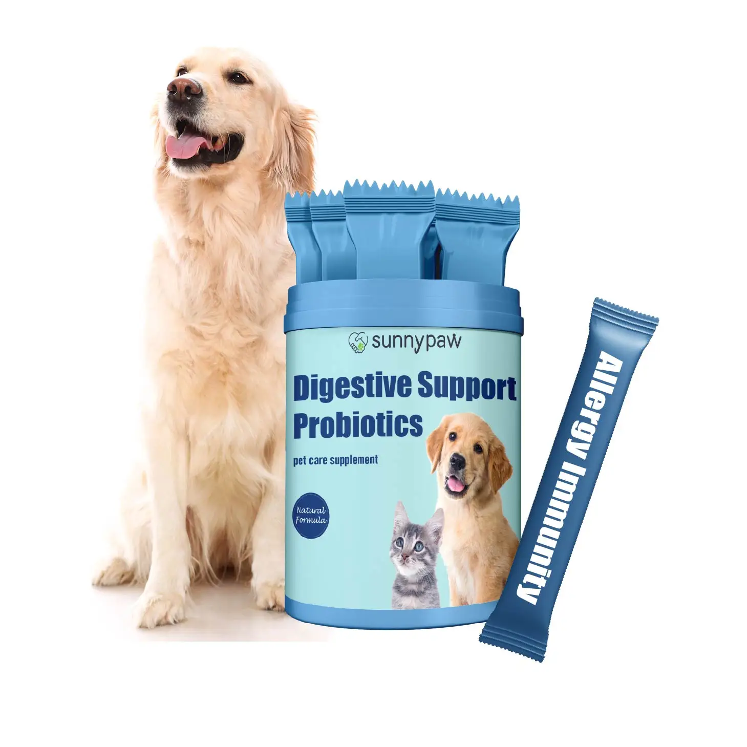 Gut Care Health Supplements with Bromelain and Probiotics Private Label Pet Health Products Natural Probiotic Supplements for Do