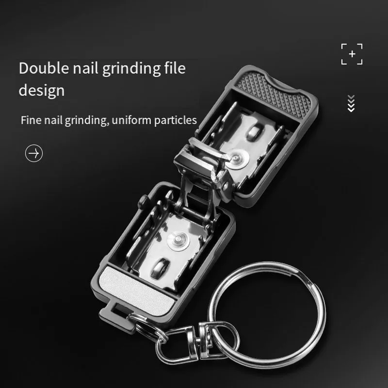 Unique Design Cute Luggage Stainless Steel Portable Foldable Mini Fingernail Clipper with Keyring Nail Clipper Nail Cutter