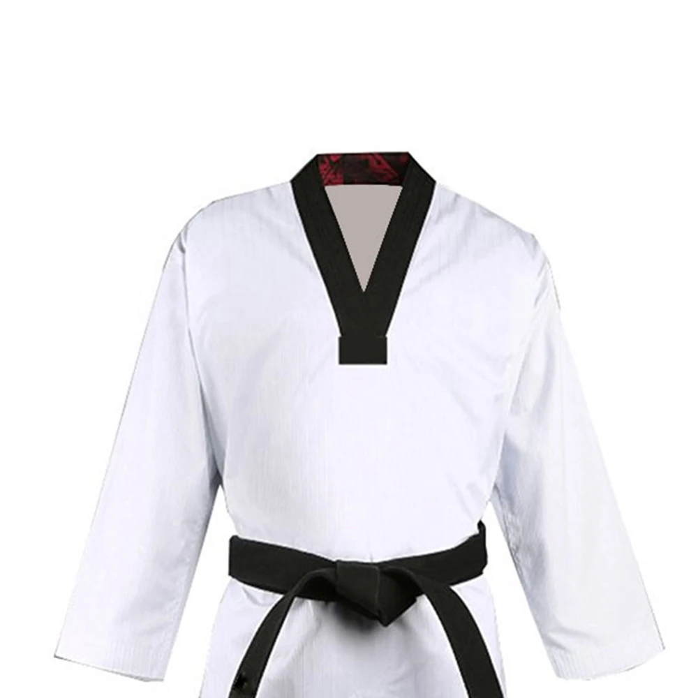 Customized approved high quality 100% suits hot sale light weight martial arts white cotton Taekwondo uniform
