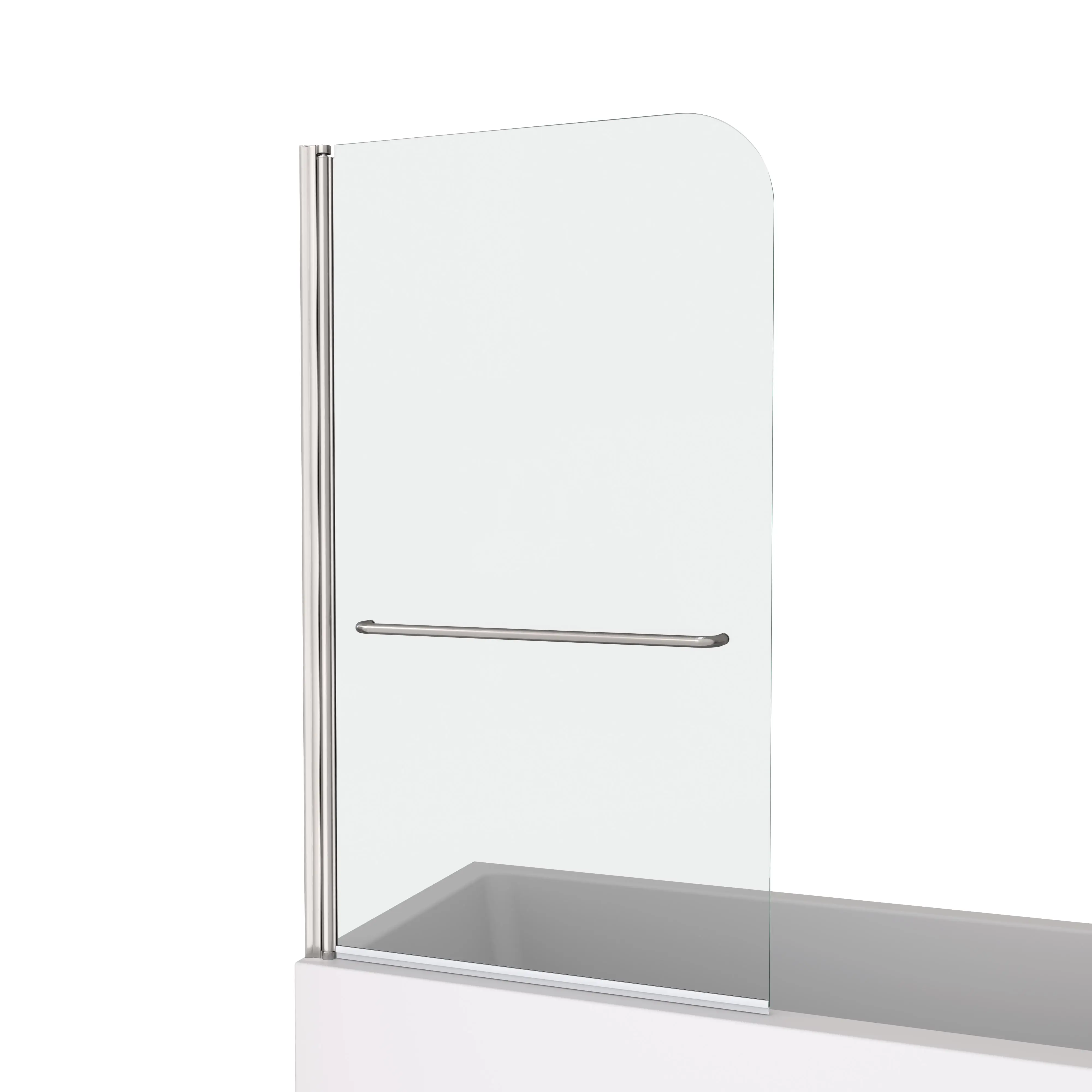 Прозрачная бескаркасная душевая кабина