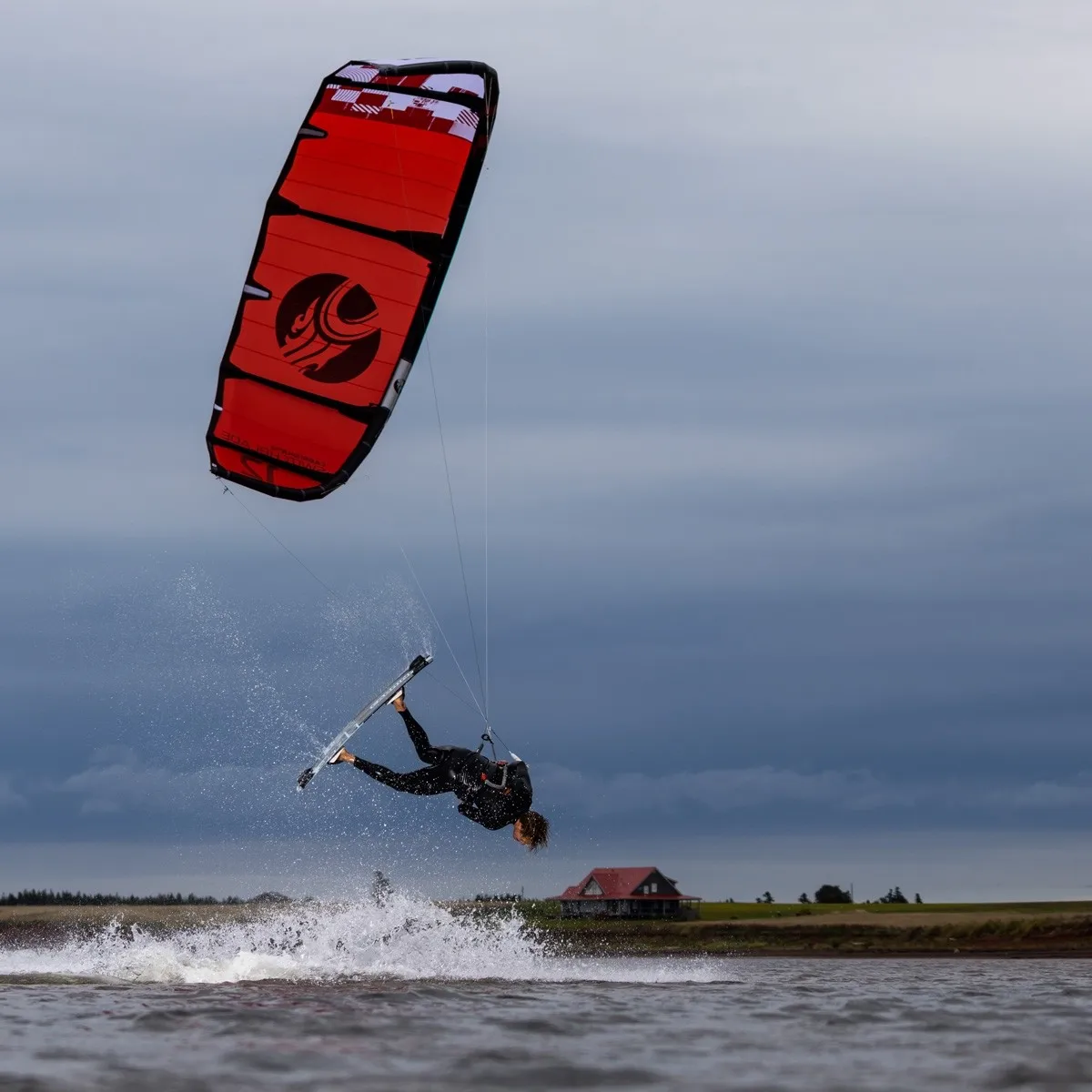 SWITCHBLADE Cabrinha Surfing Kites 10m 12m 14m Light Blue And Red Kite For Kiteboarding & Kitesurfing Kites