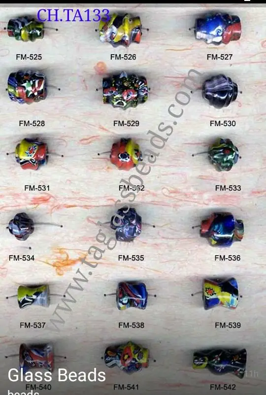 Beads for jewelry making glass Big round ball millefiori glass beads multi color Colorful Glass Beads For Womens