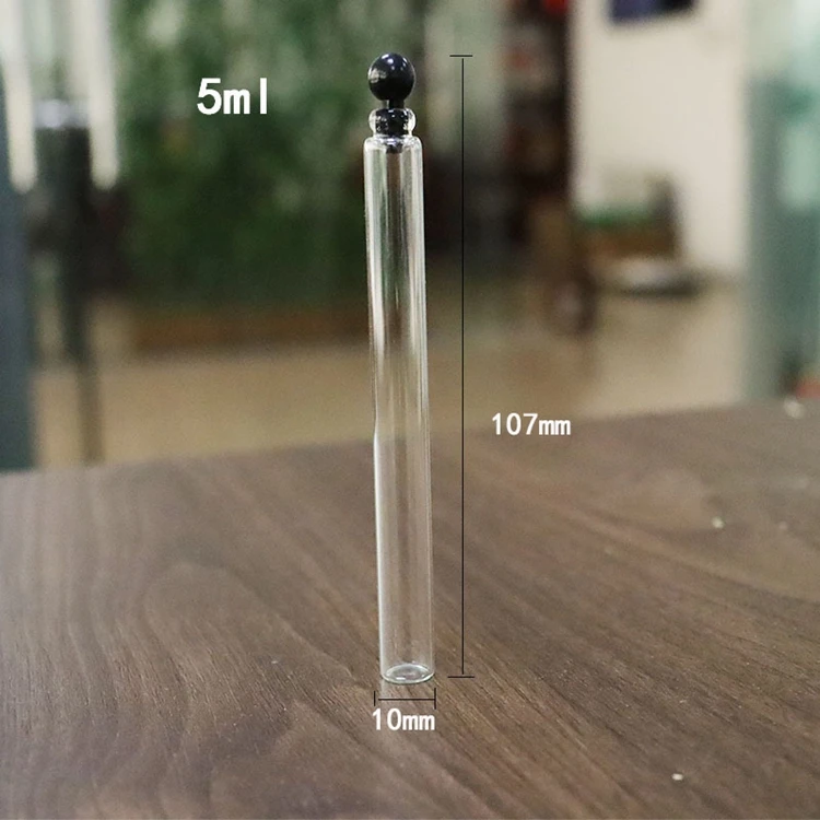 Disposable 1ml/2ml/3ml/5ml  Essence Liquid Bottle Press Spray Refill Perfume Bottle Horsetail Cork Bottled With Water