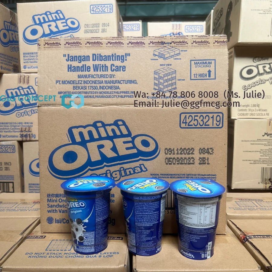 Оптовая продажа Oreo ваниль шоколад клубника мороженое черника 119 6 Г x 24 упаковки