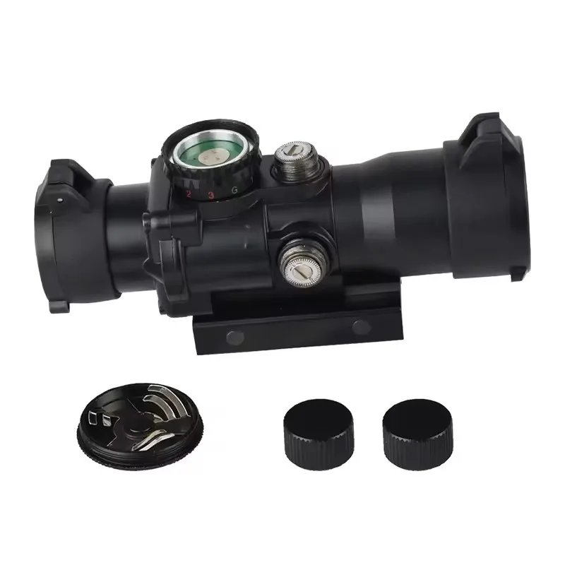 Foreseen Trustworthy Hunting Optical TEF 3.5x30 Sight Compact Scope Red Green Blue Reticle Sight With Flip-up Cover