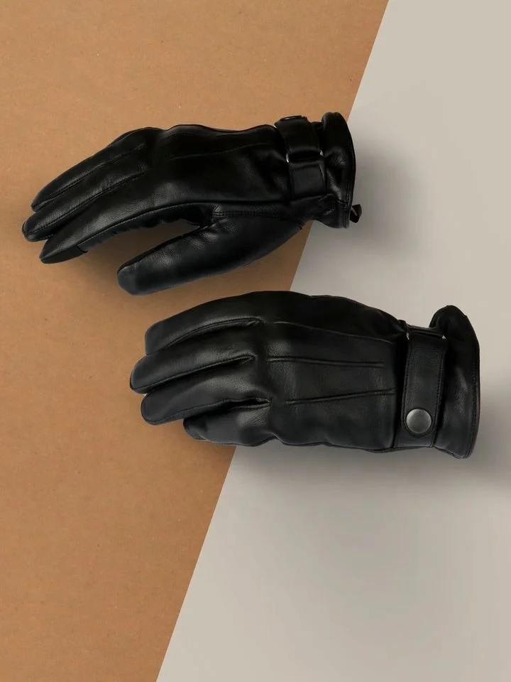 New Winter Season Fashion Women Lady Soft Leather Dressing Gloves Winter Warm Gift Driving Gloves in Black Plain Comfortable PK