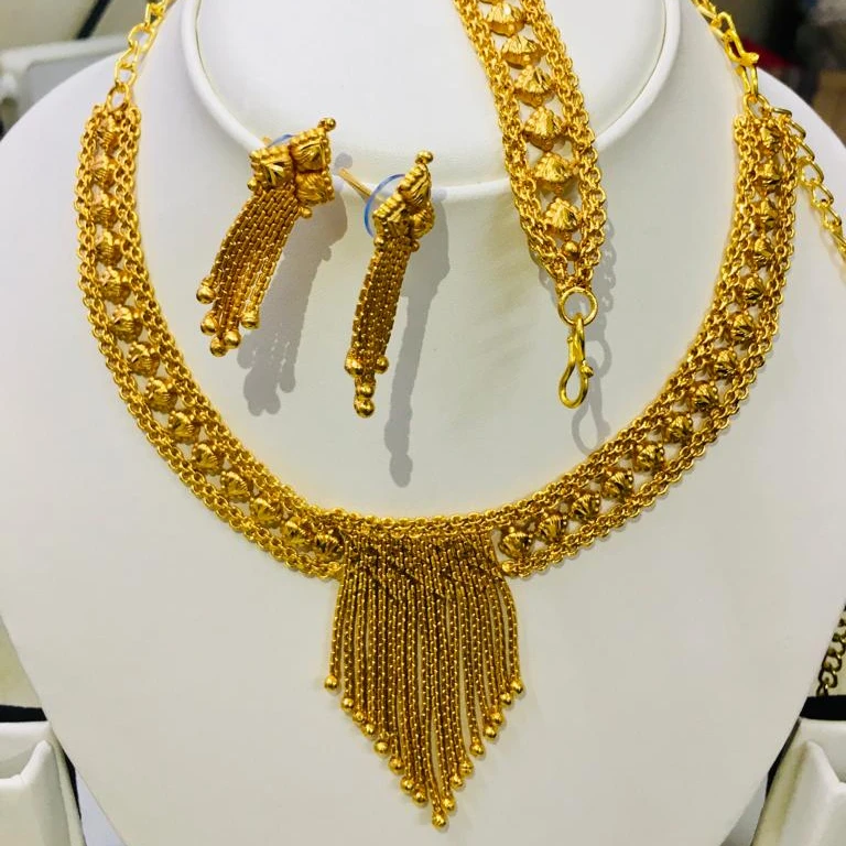 Comoros Mayotte Hot Fast Selling Earings Charms 18k Gold Platted Necklace Sets for Women Wedding and Gift Jewelry