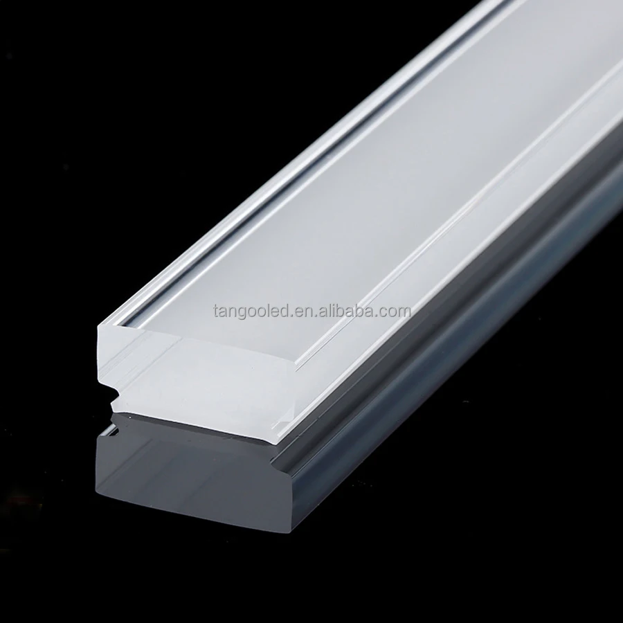 Plastic Extrusion Profiles Customized extruded led strip light diffuser for LED Profile Light PC lampshade