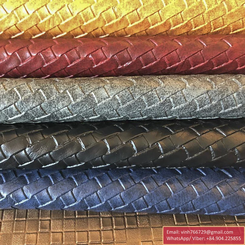 Vietnam factory wholesale crocodile embossed custom Pvc faux leather fabric for bag, handbag Whatsapp +84 386.841.398 (Ms. Lily)