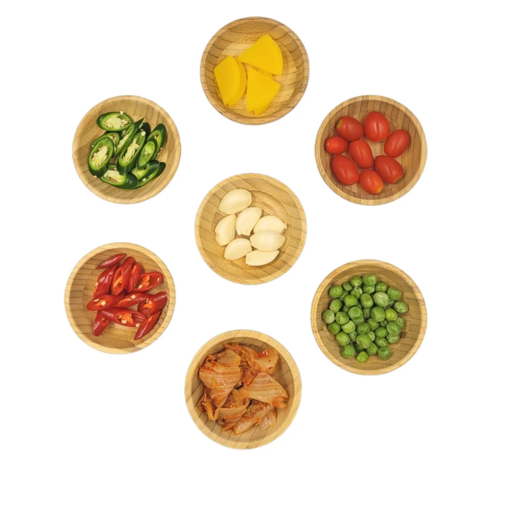 Высококачественные экологически чистые однотонные бамбуковые салатные миски плетеные поделки серверные украшения для дома вьетнамская бамбуковая кухня