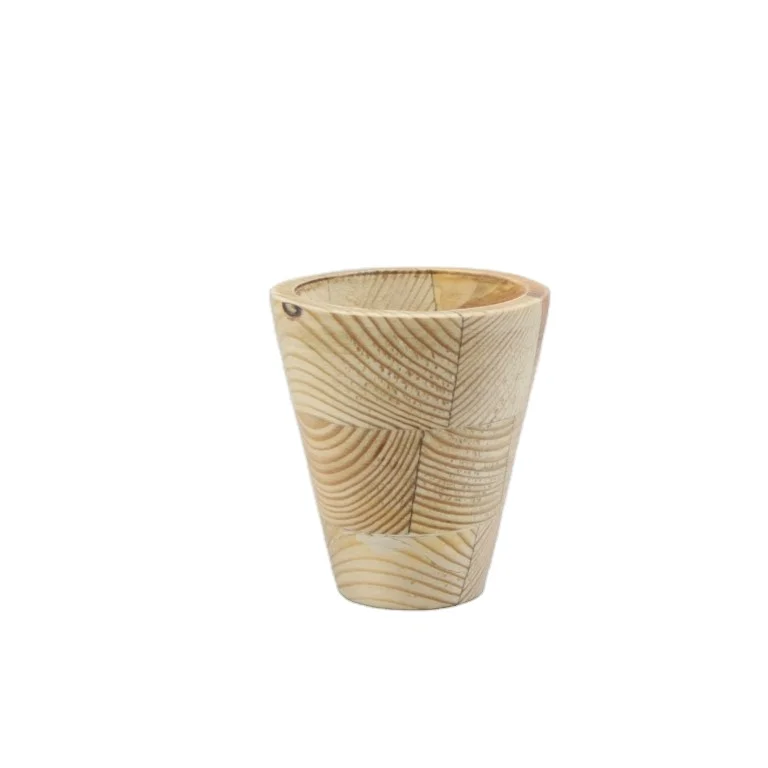 Natural Wooden Flower Vase Home Decorative Flower Vase Eco-Friendly Natural Finishes Wood Flower Vases Wholesale Price