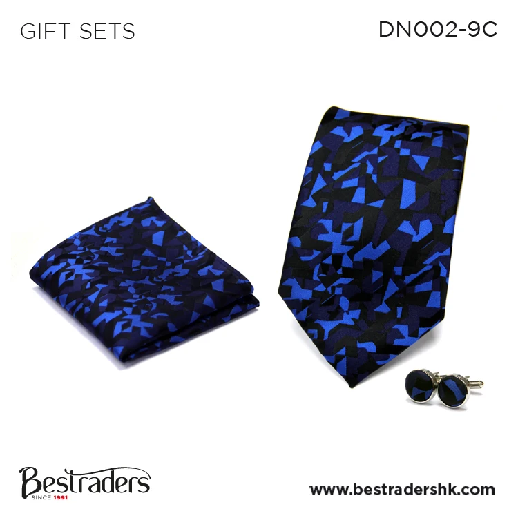 Leading Manufacturer of High Quality Bulk Supply Micro Woven Polyester Tie / Pocket Square / Cufflinks Gift Sets