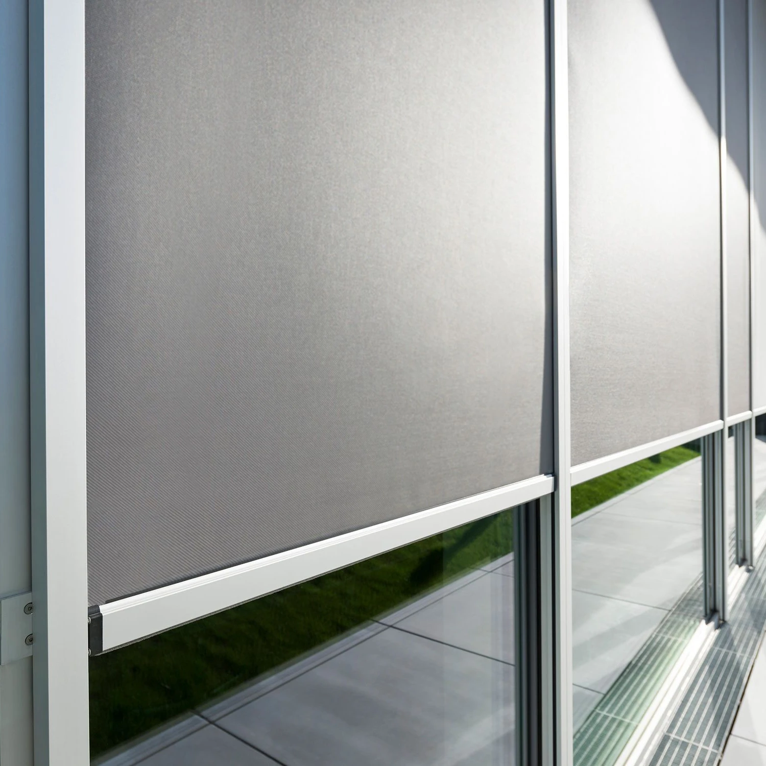 Window Roller Shade Motorized Pergola Outdoor Blinds External  Screen Motorized Water Proof Outdoor Roller blinds