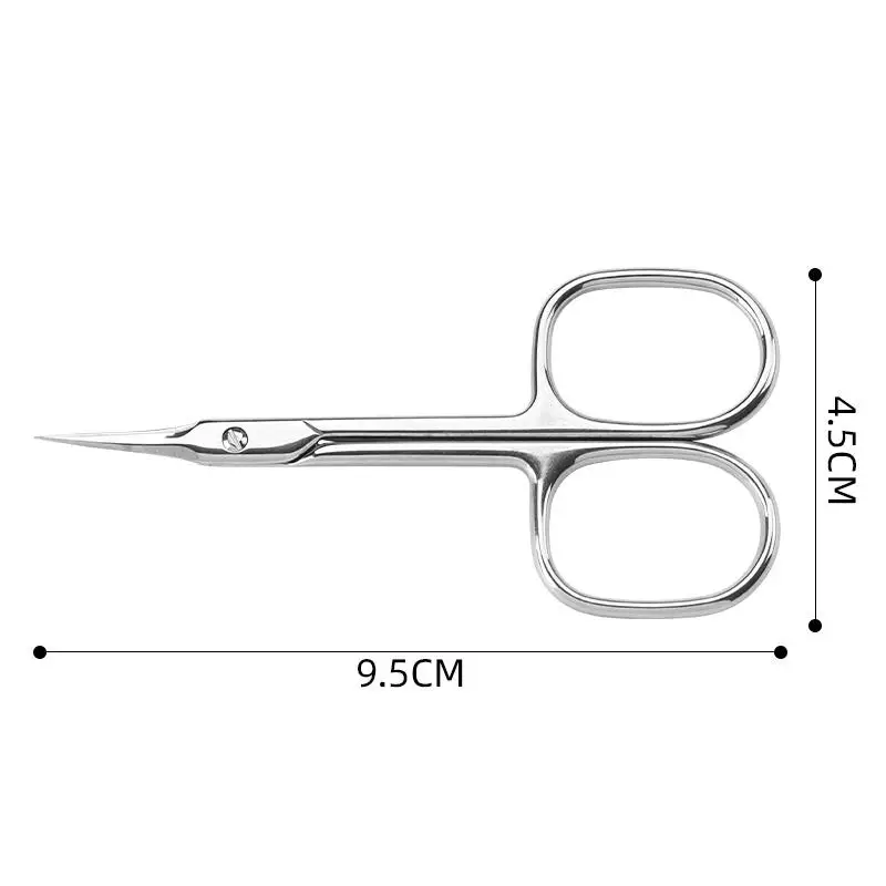 3.5inch cuticle scissors curved blade slim scissors for Dead Skin Trimming with precise pointed tip grooming scissors