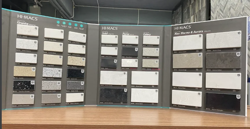 Table Top White and Black Heat Resistance Compact Color Waterproof Edge Stone Wood Decorative Room Food