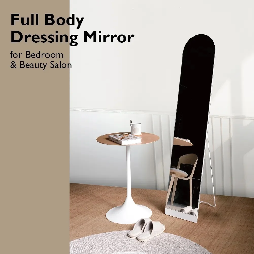 Spacious Leaning Wall Full Length Big Dressing Floor Mirror
