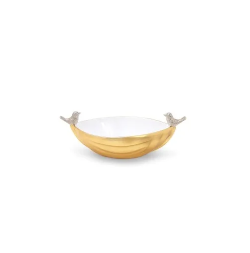 LUXURY DECORATIVE FISH TAIL STAND GOLD PLATTED STAINLESS STEEL BOWL NUTS AND DATES SERVING BOWL NEW COLLECTION DECORATIVE BOWL