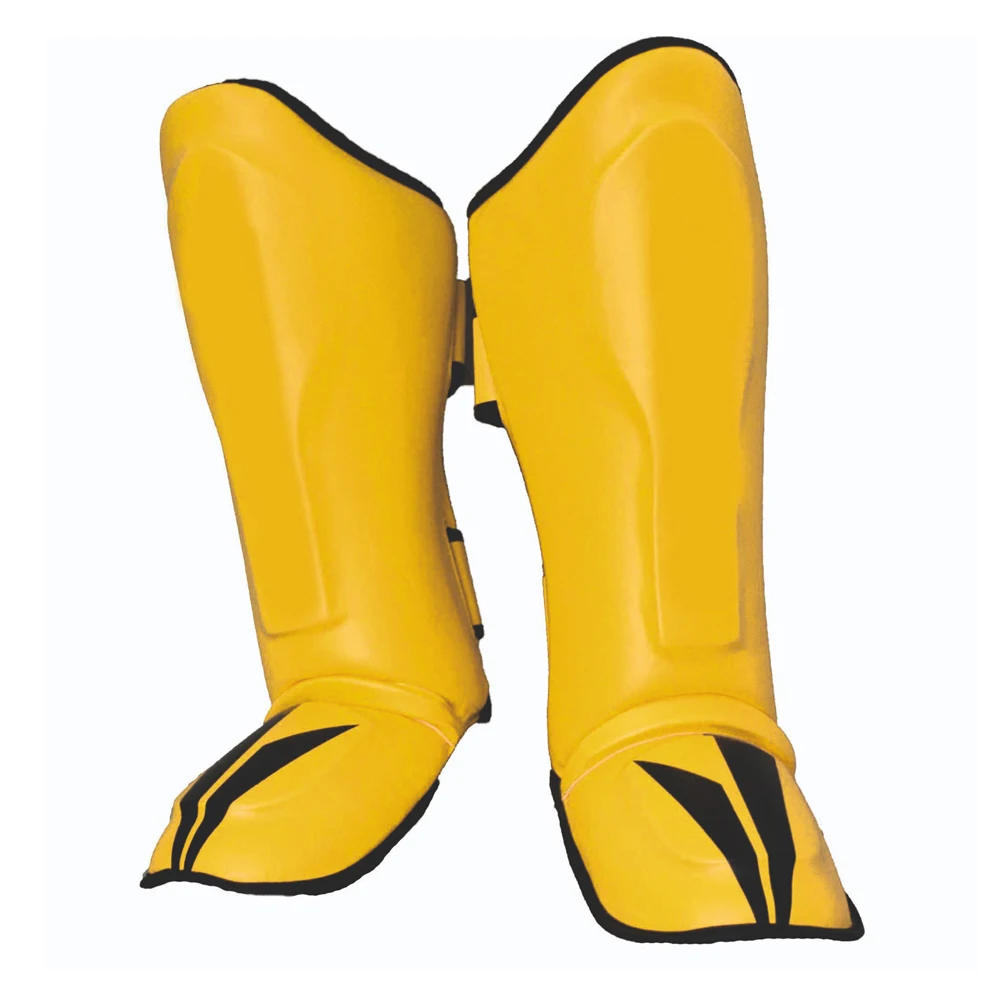 Professional Training Shin Guards Leather Shin Pads Protection MMA Kickboxing Boxing Muay Thai Strap Taekwondo Pads