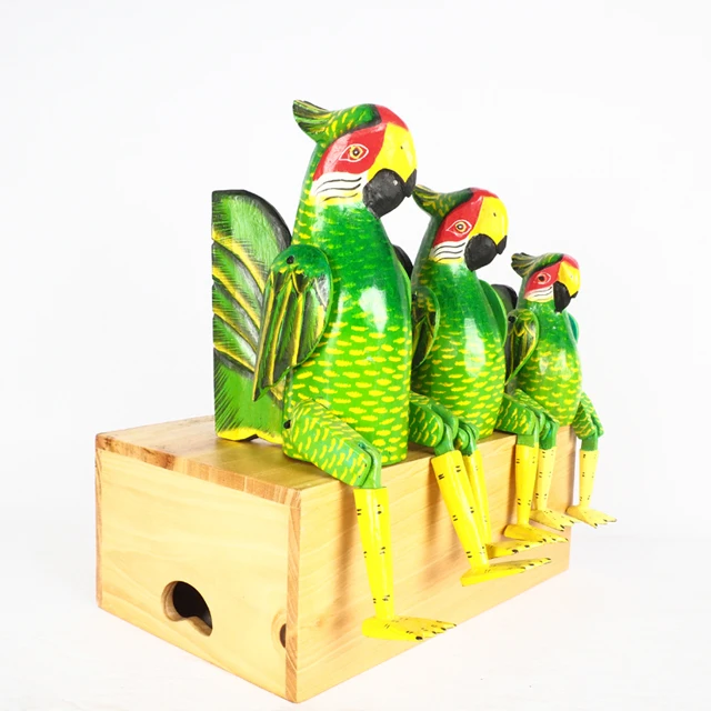Wholesale Custom Handmade Animal Wooden Figurine Home Decoration, Wooden Home Decoration Custom Model Animal