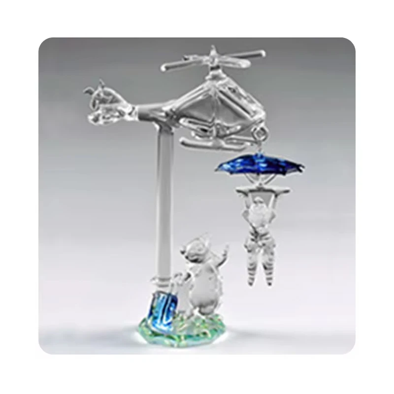 Indian Manufacturer Of  Mini Elephant Decorative Glass Art Statue Available At Low Price