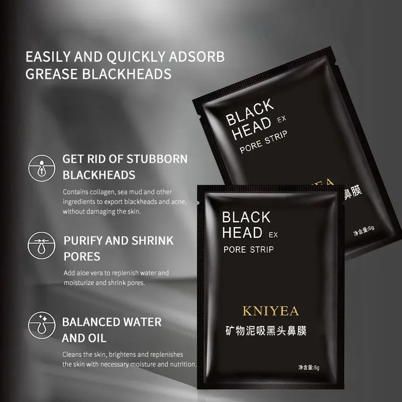 Hot Selling Mineral Nose Mask Deep Cleansing Blackhead Removal Strips For Nose Skin Pores Shrinking Patch Nose Mask